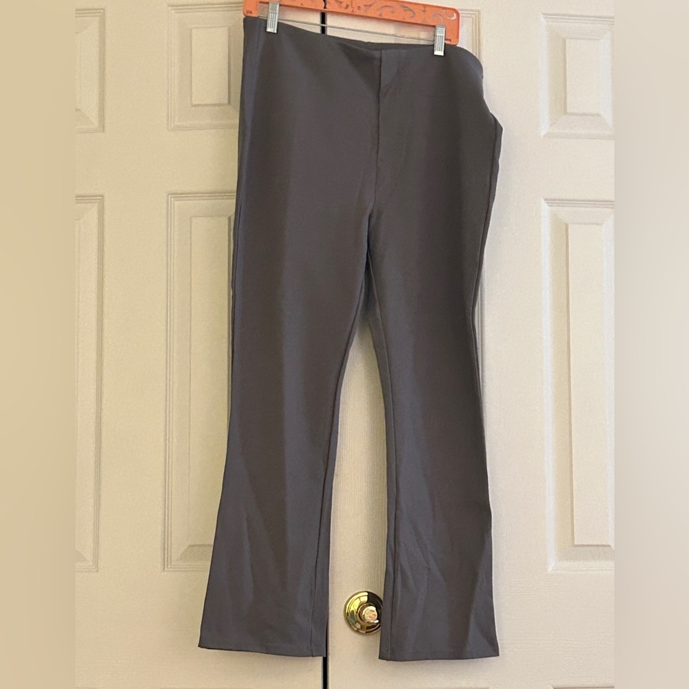 NWT Halara Gray High Waisted Work Pants Stretch Comfort Pockets Women Size XL